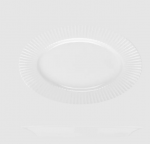 OVAL PLATE WIDE RIM 320x200mm METROPOLIS