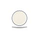 JAB Vintage Cream / Blue Rim Round Plate 190mm