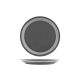 JAB Vintage Grey / White Rim Round Plate 265mm