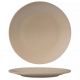 Zuma Sand Round Coupe Ribbed Plate-310mm  Box of  3
