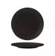 Zuma Charcoal Round Coupe Ribbed Plate-210mm  Box of  6