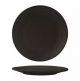 Zuma Charcoal Round Coupe Ribbed Plate-265mm  Box of  6