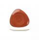 Churchill Stonecast Triangular Plate-192Mm - Spiced Orange (Box Of - 12)