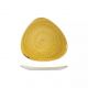 Churchill Stonecast Triangular Plate-229Mm - Mustard Seed Yellow (Box Of - 12)