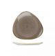 Churchill Stonecast Triangular Plate-229Mm - Peppercorn Grey (Box Of - 12)