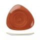 Churchill Stonecast Triangular Plate-300Mm - Spiced Orange (Box Of - 6)