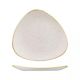 Churchill Stonecast Triangular Plate-300Mm - Barley White (Box Of - 6)