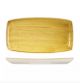 Churchill Stonecast Oblong Plate-350X185Mm - Mustard Seed Yellow (Box Of 6)