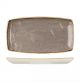 Churchill Stonecast Oblong Plate-350X185Mm - Peppercorn Grey (Box Of 6)