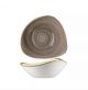 Churchill Stonecast Triangular Bowl-185Mm - Peppercorn Grey (Box Of - 12)