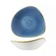 Churchill Stonecast Triangular Bowl-230Mm - Cornflower Blue (Box Of - 12)