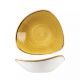 Churchill Stonecast Triangular Bowl-230Mm - Mustard Seed Yellow (Box Of - 12)