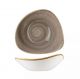 Churchill Stonecast Triangular Bowl-230Mm - Peppercorn Grey (Box Of - 12) 	 