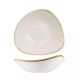 Churchill Stonecast Triangular Bowl-230Mm - Barley White (Box Of - 12)