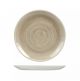 Churchill Patina Round Coupe Plate-260Mm - Taupe (Box Of - 12)