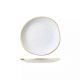 Churchill Stonecast Trace Organic Round Plate-186Mm - Barley White (Box Of - 12)