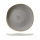 Churchill Stonecast Trace Organic Round Plate-264Mm - Peppercorn Grey (Box Of - 12)