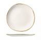 Churchill Stonecast Trace Organic Round Plate-264Mm - Barley White (Box Of - 12)