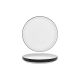 Serax Passe-Partout Glazed Black Round Low Plate 180mm