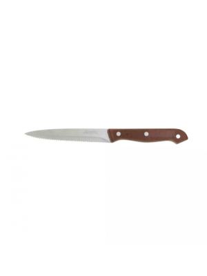 Cavalier Brown Steak Knife Point Tip - Bakelite Forged Handle	236mm