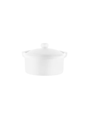 Vitroceram Casserole Dish With Cover 185x120mm / 1000ml White