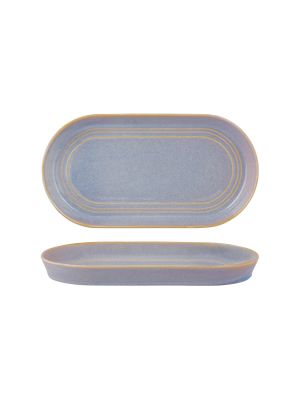 Tablekraft Urban Loft Azure Blue Oval Serve Platter 310x165mm