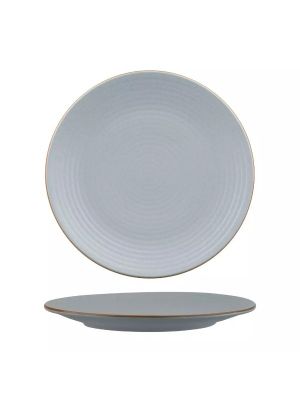 Zuma Bluestone Round Coupe Ribbed Plate-265mm  Box of  6