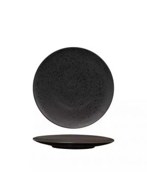 Luzerne Lava Round Plate-Flat, 230Mm Ø Box Of  6