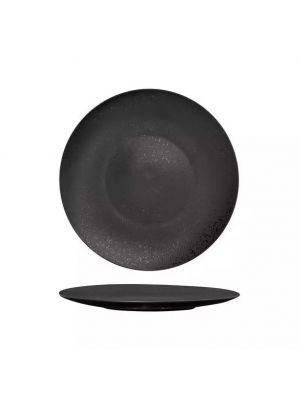 Luzerne Lava Round Plate-Flat, 280Mm Ø Box Of  4