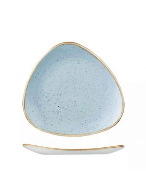 Churchill Stonecast Triangular Plate-300Mm  Box Of - Duck Egg