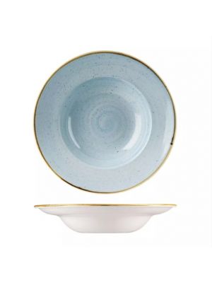 Churchill Stonecast Wide Rim Bowl-280Mm Ø  Box Of - Duck Egg