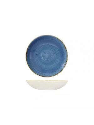 Churchill Stonecast Round Coupe Bowl-182Mm Ø 426Ml  Box Of - Cornflower Blue