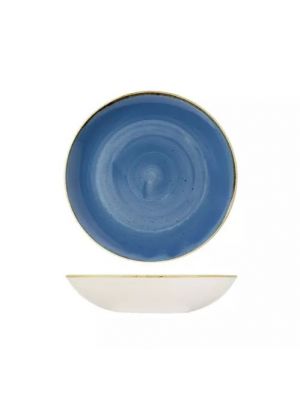 Churchill Stonecast Round Coupe Bowl-248Mm Ø 1136Ml  Box Of - Cornflower Blue