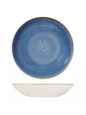 Churchill Stonecast Round Coupe Bowl-310Mm Ø 2400Ml  Box Of - Cornflower Blue