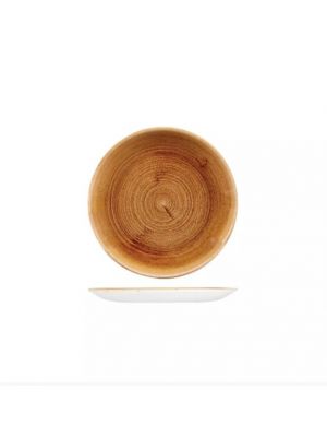Churchill Patina Round Coupe Plate-165Mm - Vintage Copper ( Box Of - 12)
