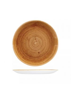 Churchill Patina Round Coupe Plate-260Mm - Vintage Copper (Box Of - 12)