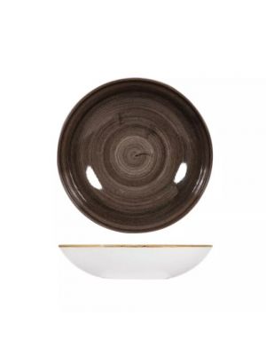 Churchill Patina Round Coupe Bowl-248Mm - Iron Black (Box Of - 12)
