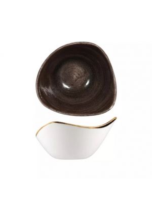 Churchill Patina Triangular Bowl-153Mm - Iron Black (Box Of - 12)