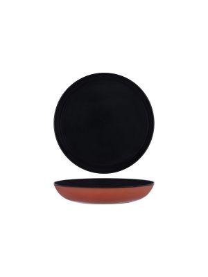 Serax Terres De Reves Dark Blue Rust Exterior Round Pasta Plate 235mm