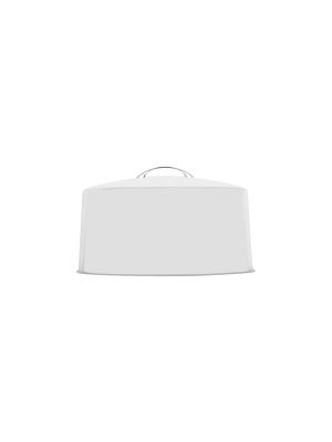 Chef Inox Cake Cover Clear with Chrome Handle 300x185mm