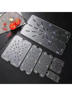 Kitchen Knock Gastronorme Pan Drain Plate - PolyCarbonate 1/2 - Clear