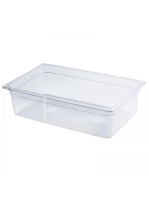 Kitchen Knock Gastronorme Pan - PolyCarbonate 1/1 - Clear - 100mm