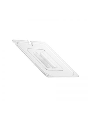Kitchen Knock Gastronorme Pan Lid - PolyCarbonate 1/1 - Clear - Notched