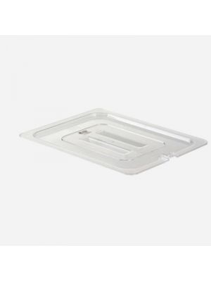 Kitchen Knock Gastronorme Pan Lid - PolyCarbonate 1/2 - Clear - Notched