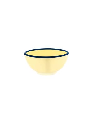 JAB Vintage Yellow / Blue Rim Round Bowl 175x80mm / 1100ml