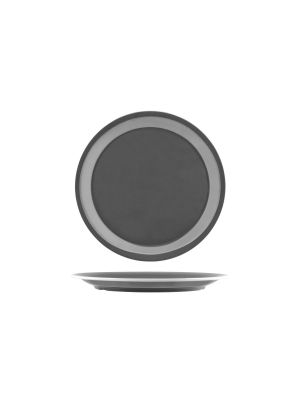 JAB Vintage Grey / White Rim Round Plate 265mm