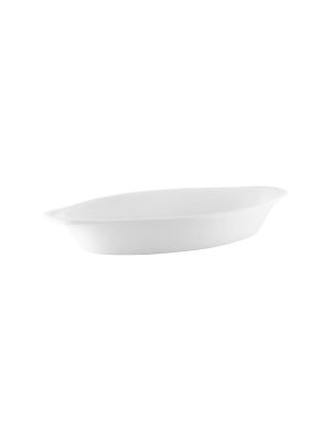 Vitroceram Oval Gratin Dish 278x142x40mm / 530ml White