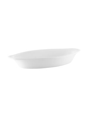 Vitroceram Oval Gratin Dish 310x163x47mm / 660ml White