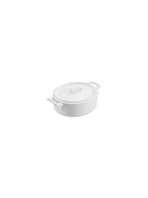 Vitroceram Casserole Round With Lid 106x50mm / 250ml White