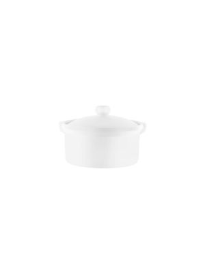 Vitroceram Casserole Dish With Cover 157x106mm / 550ml White